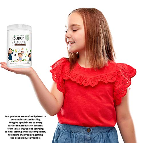 Kids Daily Super Greens Chocolate - 48 Super Foods - 9.5Oz