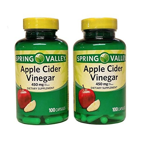 2 Pack Spring Valley Apple Cider Vinegar Dietary Supplement Caps