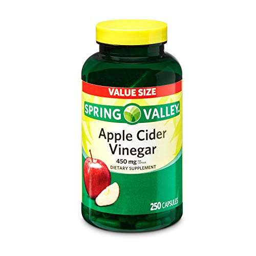 Spring Valley Value Size Apple Cider Vinegar, 450 Mg, 250 Capsules