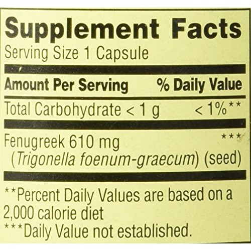 Spring Valley - Fenugreek 610 Mg, 100 Capsules