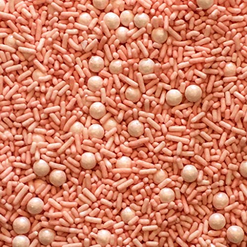 Soft Peach Solid Edible Confetti Sprinkles Cake Cookie Cupcake I