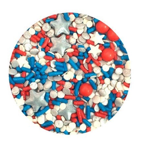 Star Spangled Banner Patriotic July 4Th Memorial Day Edible Glit