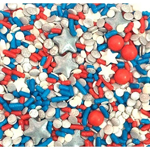 Star Spangled Banner Patriotic July 4Th Memorial Day Edible Glit