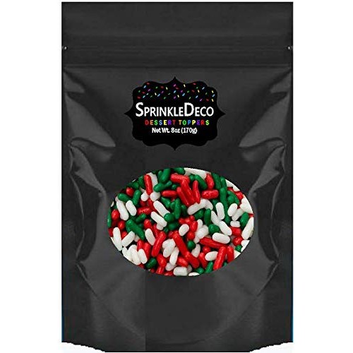 Sprinkle Deco Christmas Holiday Edible Confetti Sprinkles Jimmi...