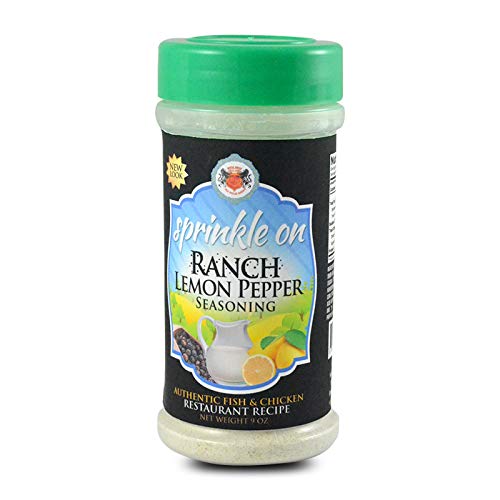 Sprinkle On Ranch Lemon Pepper Seasoning, 9-Ounce Bottle