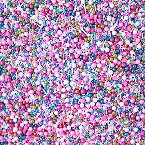 Hey Sugar! Sprinkles Mix | Pastel | Aqua | Pink And Purple |Whit