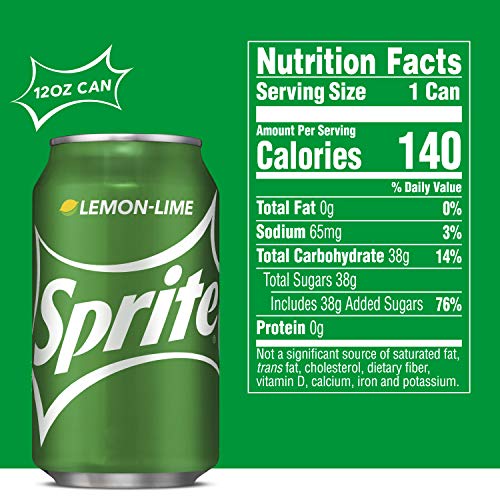 Sprite Lemon Lime Soda Soft Drinks, 12 Fl Oz Pack Of 20