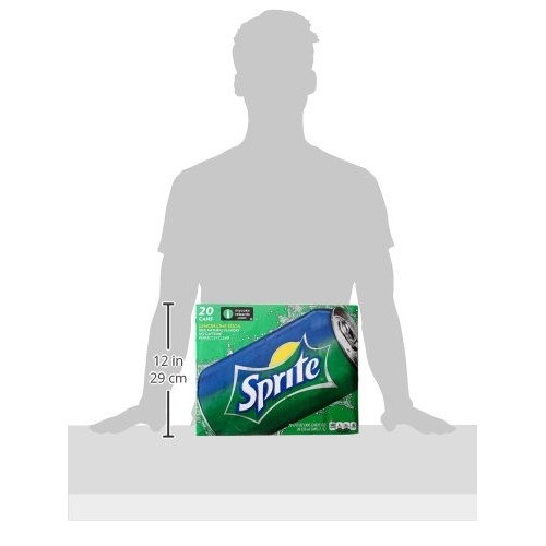 Sprite Lemon Lime Soda Soft Drinks, 12 Fl Oz Pack Of 20
