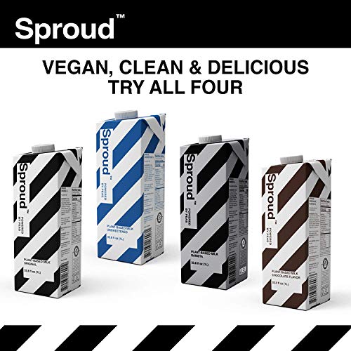 Sproud Vegan Pea Protein Milk - Barista - 1 Liter Pack Of 6 -