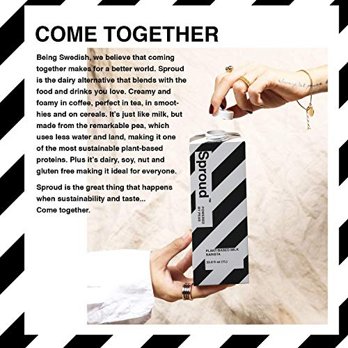 Sproud Vegan Pea Protein Milk - Barista - 1 Liter Pack Of 6 -