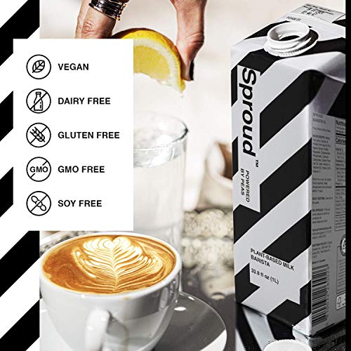 Sproud Vegan Pea Protein Milk - Barista - 1 Liter Pack Of 6 -
