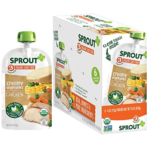 Sprout Organic Baby Food Pouches Stage 3, Organically Sourced Me