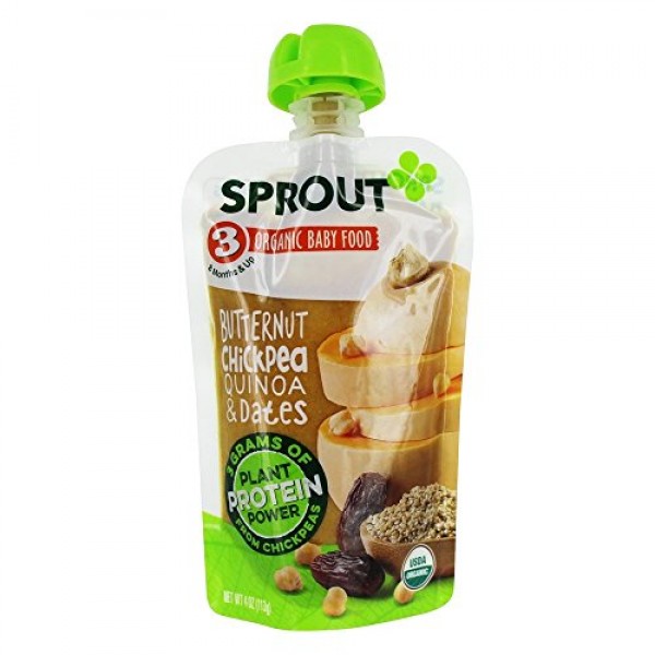 Sprout - Organic Baby Food Stage 3 Butternut Chickpea Quinoa - 4...