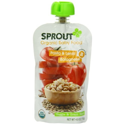 Sprout Intermediate Organic Baby Food, Pasta And Lentil Bolognes