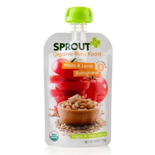 Sprout Organic Baby Food Pasta Lentil Bolognese Pack Of 4
