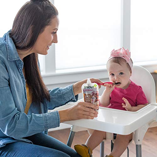 Sprout Organic Baby Food Pouches Stage 2, Apple Oatmeal Raisin W