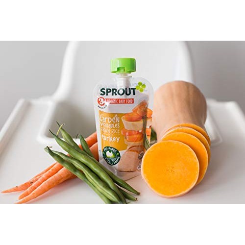Sprout Organic Baby Food Pouches Stage 3, Garden Vegetables Brow