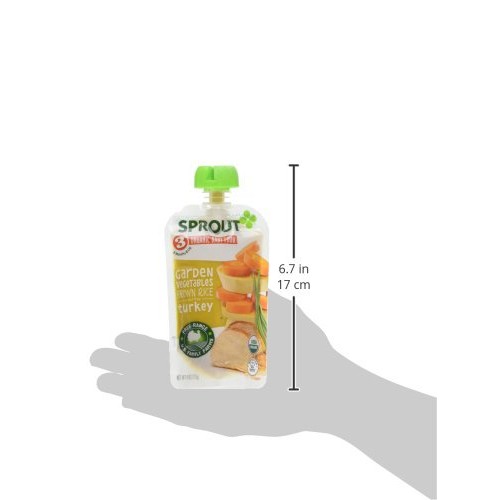 Sprout Organic Baby Food Pouches Stage 3, Garden Vegetables Brow