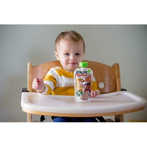 Sprout Organic Baby Food Pouches Stage 3 Meat Variety Pack, Pac