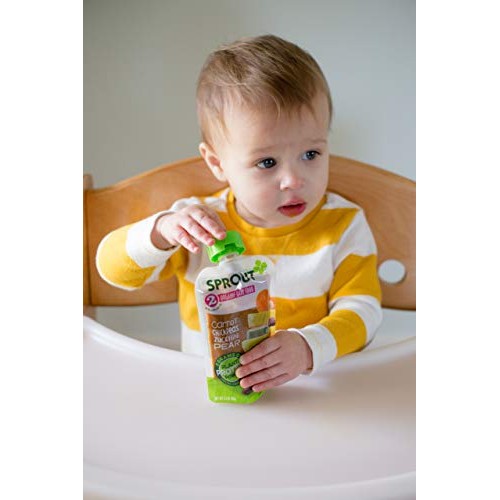 Sprout Organic Baby Food, Stage 2 Pouches, Carrot &Amp; Chickpea Pla