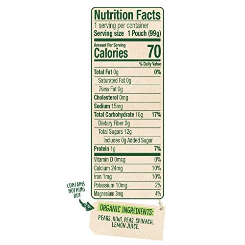 Sprout Organic Baby Food, Stage 2 Pouches, Fruit &Amp; Veggie Blend,