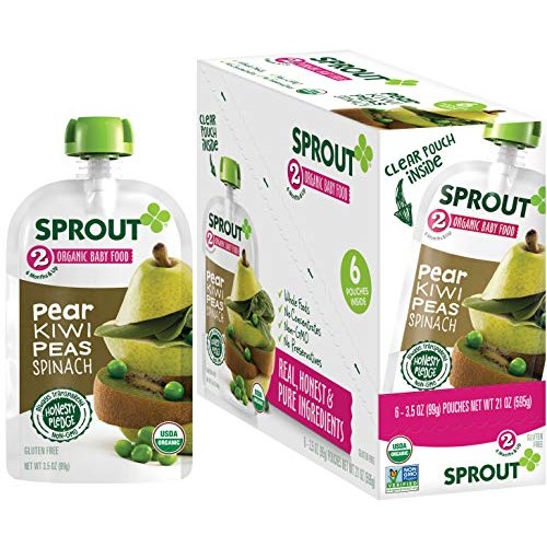 Sprout Organic Baby Food, Stage 2 Pouches, Fruit &Amp; Veggie Blend,