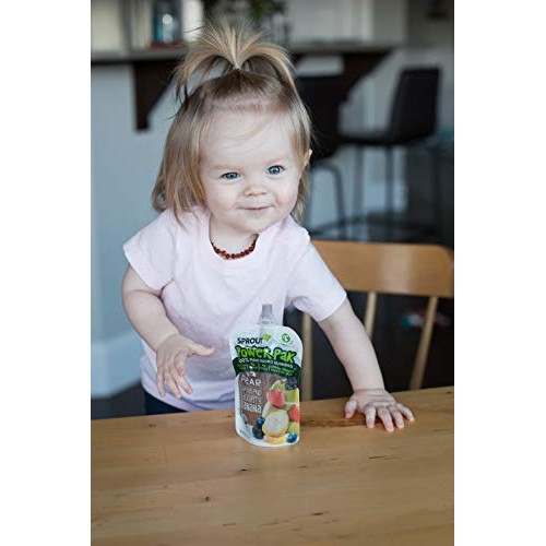 Sprout Organic Stage 4 Toddler Food Power Pak Pouches, Pear W/ S