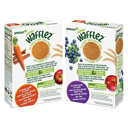 Sprout Organic Baby Food, Stage 4 Toddler Snacks, Blueberry Appl