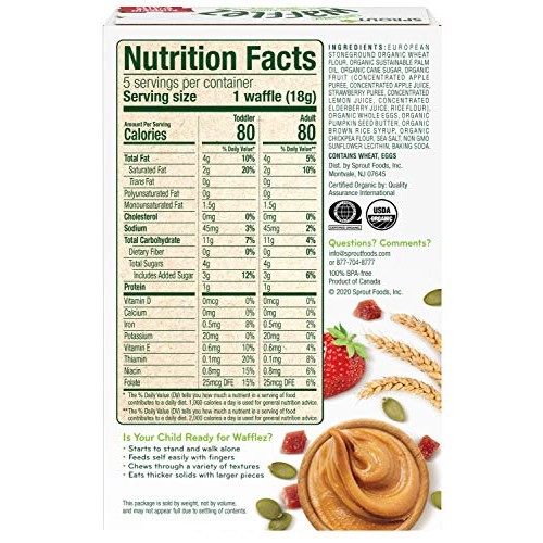 Sprout Organic Baby Food, Stage 4 Toddler Snacks, Pumpkin Butter