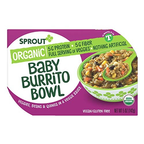 Sprout Organic Baby Food, Toddler Meals, Veggie Burrito Bowl Wit