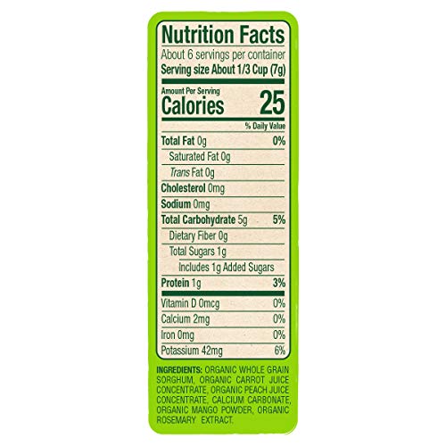 Sprout Organic Quinoa Puffs Baby Snacks, Carrot Mango, 1.5 Ounce