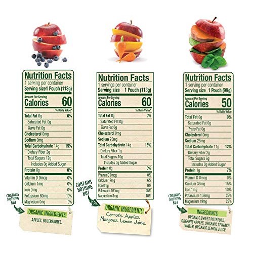 Sprout Organic Stage 2 Baby Food Pouches, 12 Flavor Variety Samp