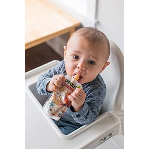 Sprout Organic Stage 2 Baby Food Pouches, Peach Banana Quinoa Ra