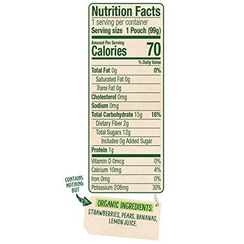 Sprout Organic Stage 2 Baby Food Pouches, Strawberry Pear Banana