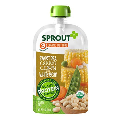 Sprout Organic Stage 3 Baby Food Pouches With Plant Powered Prot