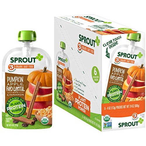 Sprout Organic Stage 3 Baby Food Pouches With Plant Powered Prot