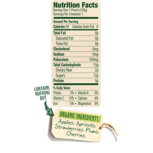 Sprout Organic Toddler Puree Pouches, Apple Apricot Strawberry S