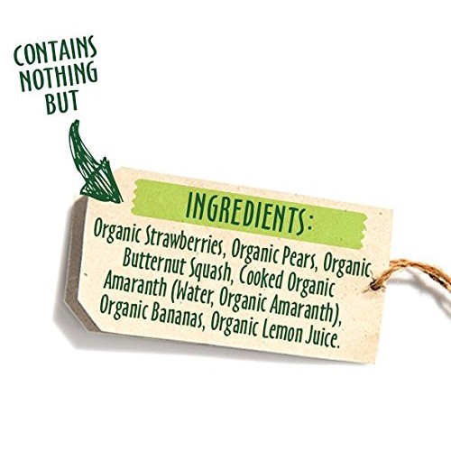 Sprout Organic Toddler Puree Pouches, Strawberry Pear Butternut