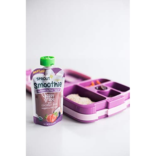 Sprout Organic Toddler Smoothie, Dairy Free Berry Grape, 4 Ounce