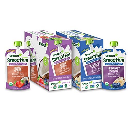 Sprout Organic Toddler Smoothie Non-Dairy Variety 4 Oz Pouches