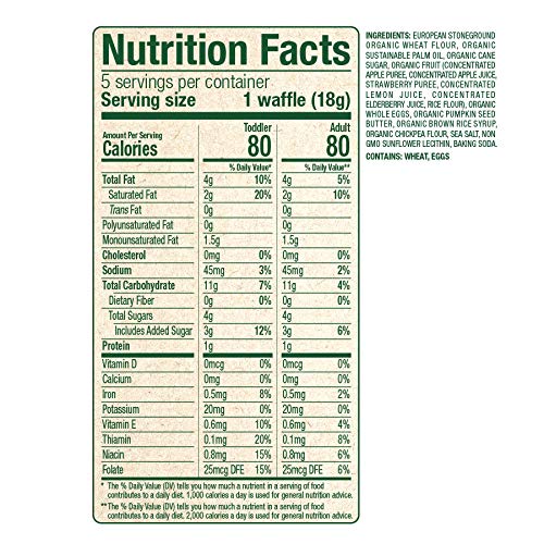 Sprout Organic Wafflez, Pumpkin Butter And Jelly, Box Of 5 Toddl