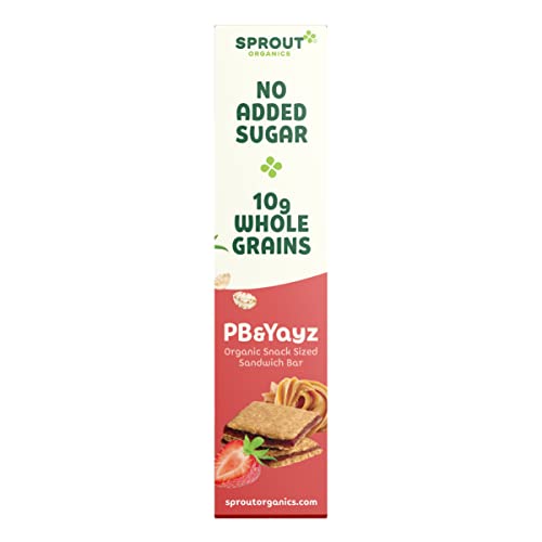 Sprout Organics, PB & Yayz Toddler Snack Bars, Peanut Butter & S...