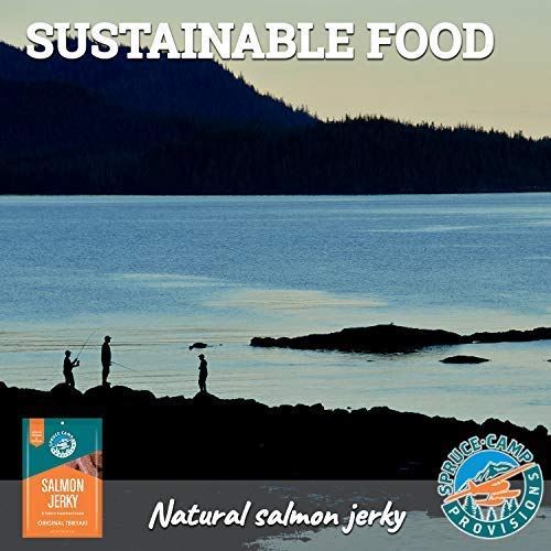 Salmon Jerky Variety 2-Pack, Hot Smoked Honey Jerky &Amp; Teriyaki