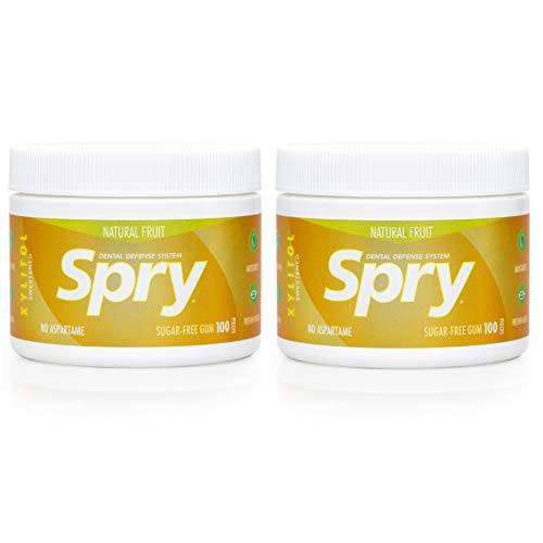 Spry Fresh Natural Xylitol Chewing Gum Dental Defense System Asp