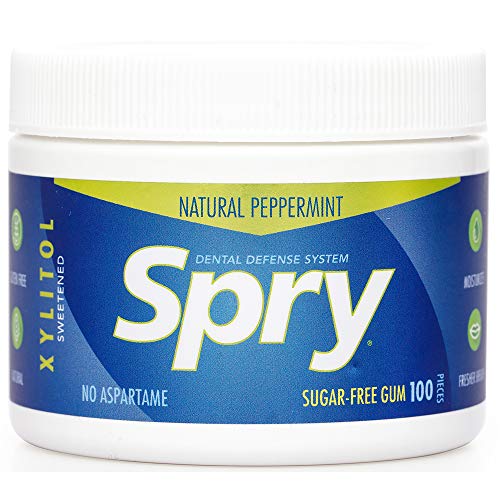 Spry Fresh Natural Xylitol Chewing Gum Dental Defense System Asp