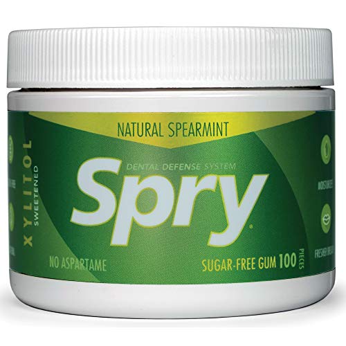 Spry Fresh Natural Xylitol Chewing Gum Dental Defense System Asp