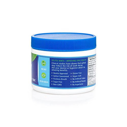 Spry Natural Peppermint Xylitol Mints - On-The-Go Oral Care Suga