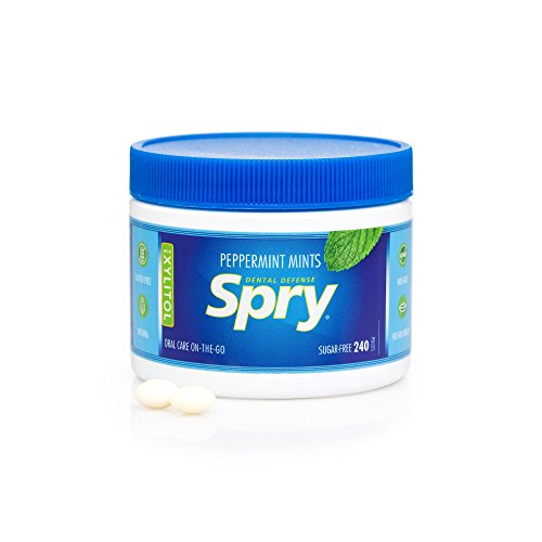 Spry Natural Peppermint Xylitol Mints - On-The-Go Oral Care Suga