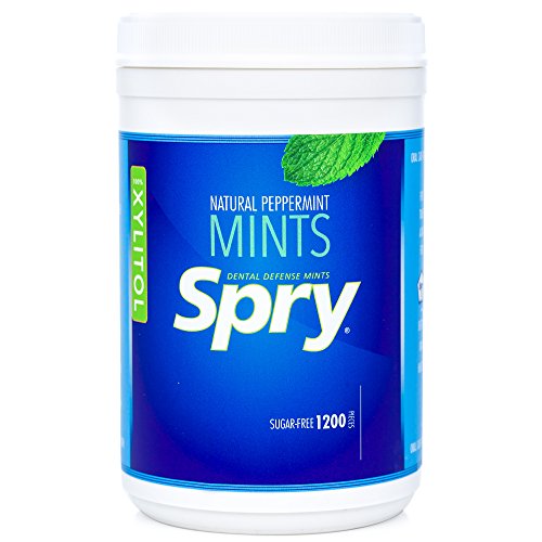Spry Xylitol Mints, Peppermint, 1200 Count - Breath Mints That P