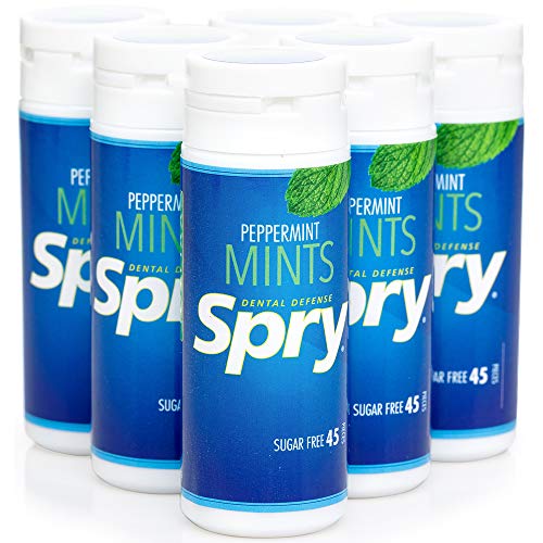 Spry Xylitol Mints, Peppermint, 45 Count 6-Pack - Breath Mints